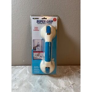 IdeaWorks Super Grip Suction Mount Handle Bathroom Shower Safety Grab Bar White